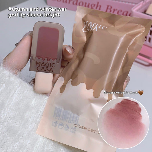 Ice Cream Lip Lacquer Matte Fog Velvet Lasting