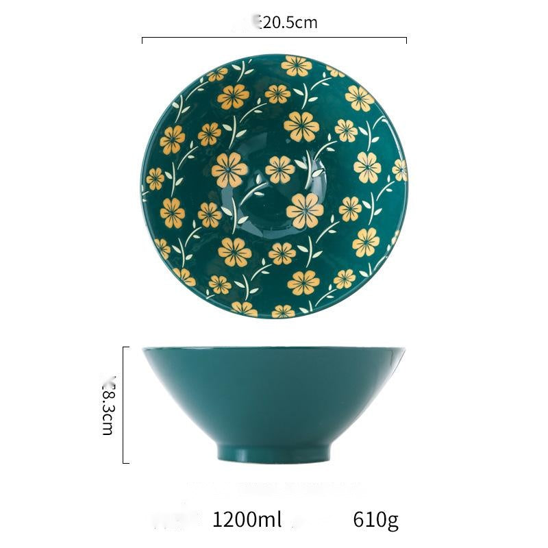 Japanese style creative embossed underglaze ceramic tableware