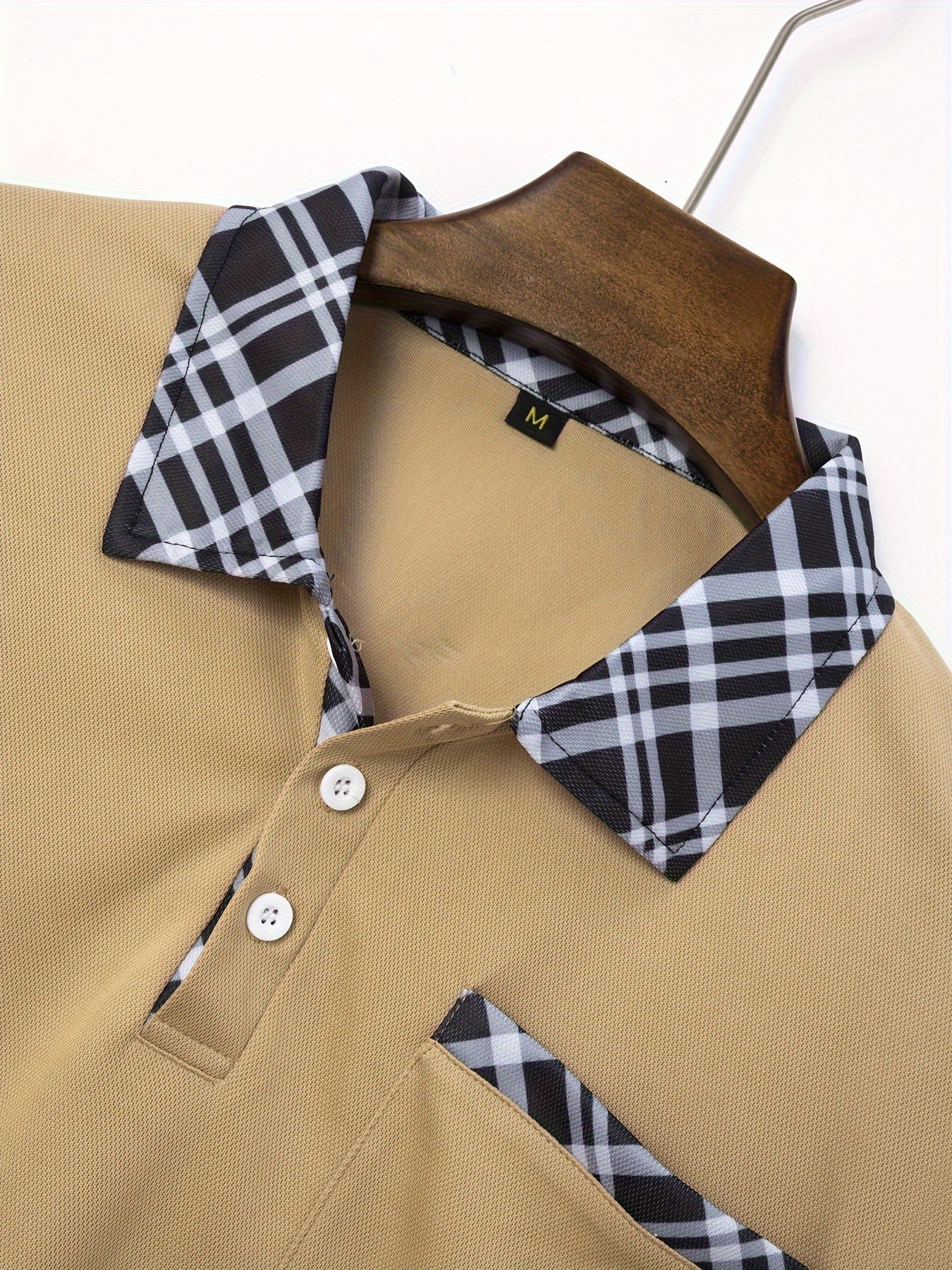 Men's Casual Shirt With Chest Pocket - Breathable, Stretch Fabric, Short Sleeve, Button-Up Collar - Perfect For Golf & Tennis