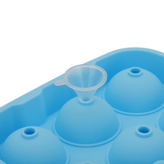 Large Ice Cube Tray Ball Maker Big Silicone Mold Sphere Whiskey Round Mould DIY