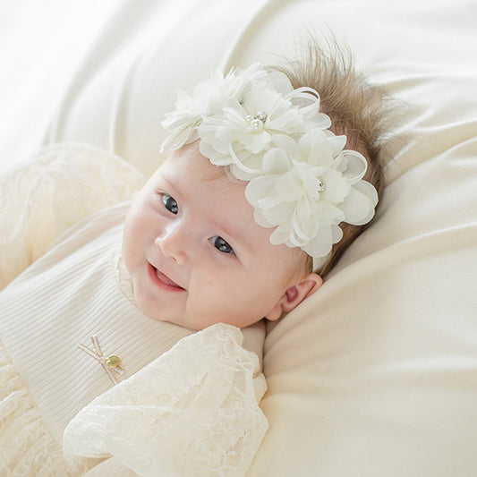 Korean Style Baby Girl Lace Flower Hair Band