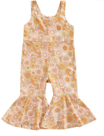 Girls' Fashion Personalized Flared Overalls