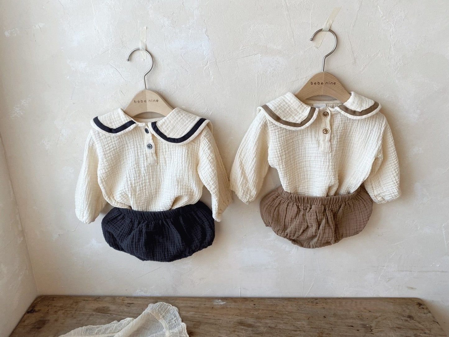 Baby Lapel Top Bread Pants Suit