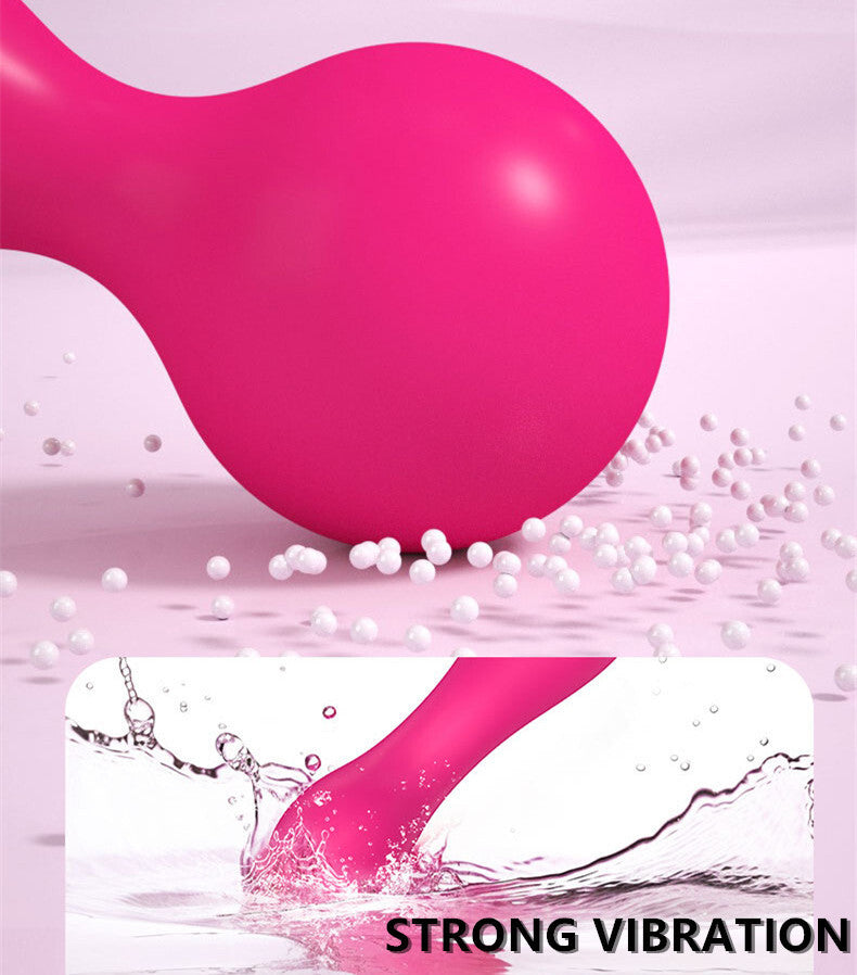 USB Rechargeable Massager Wand Vibrating Magic Massage Full Body Therapy Double Head