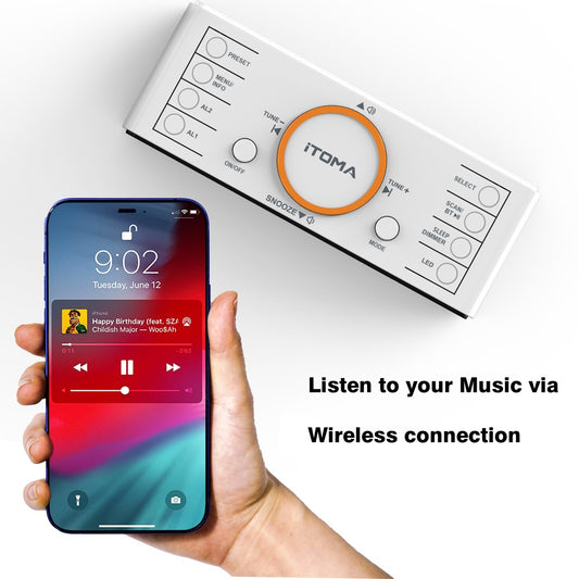 1pc DAB FM Radio Alarm Clock With Wireless Speaker, 40 Presets, Dual Alarm, Sleep Timer, Dimmer And USB Charger , Bedside Home