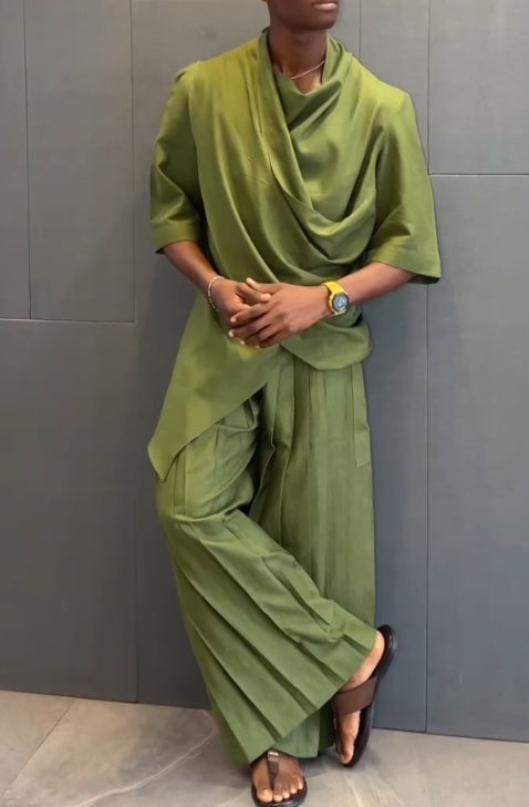 2025 Men's Fashion Casual 2-Piece Suit-Green