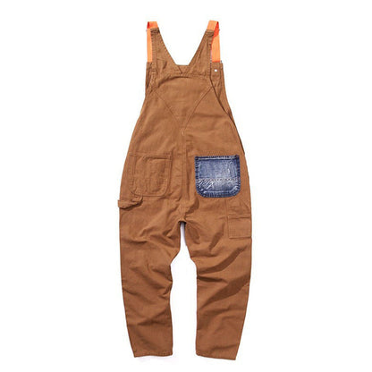 New Baggy Plus Size Casual Overalls Cross-border Men's Pants Retro Men's Overalls