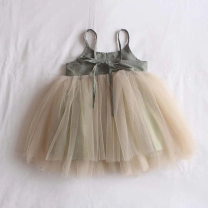Children's Lace-up Cute Sweet Princess Dress