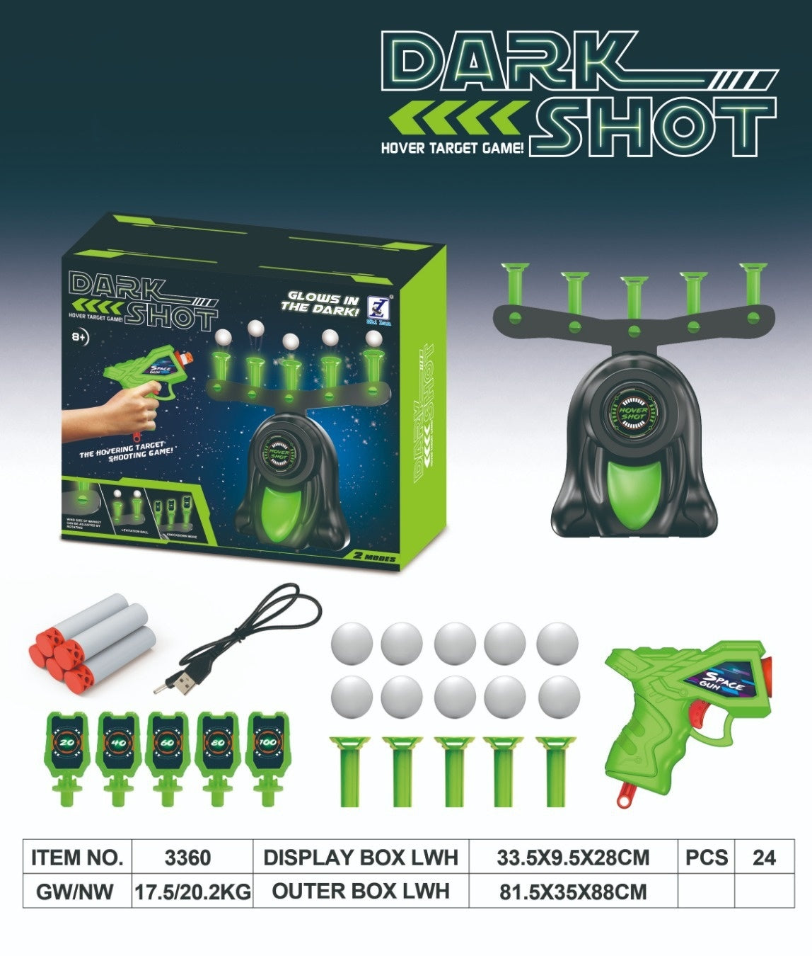 Electric suspended flying ball target