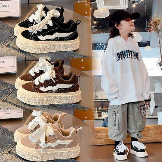 Spring And Autumn New Boys Casual Sneaker Korean Girls Soft Bottom