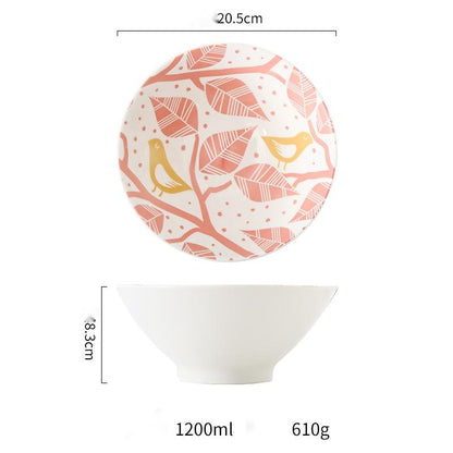 Japanese style creative embossed underglaze ceramic tableware