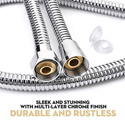 Shower Head Hose 3 Meters 118 Inch Extra Long Bathroom Flexible Stainless Steel Pipe Household Flower Wine Shower Hose
