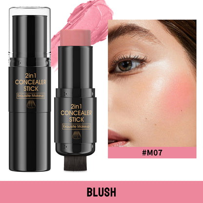 Highlight Blush Double-headed Contour Stick With Brush