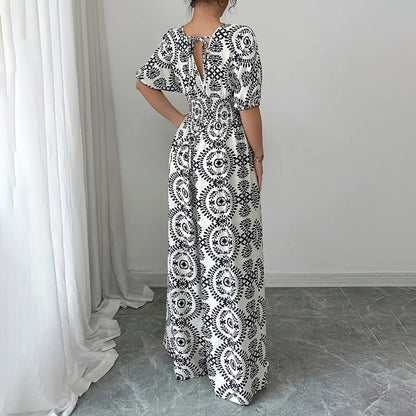 Womens Jumpsuits Short Sleeve V Neck Smocked Dressy Casual Wide Leg Pants Romper 2025 Summer One Piece Outfits