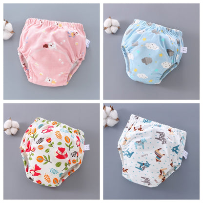 Baby washable 6-layer gauze training pants
