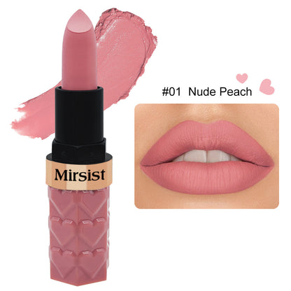 6 Color Matte Lipstick No Stain On Cup Waterproof And Durable