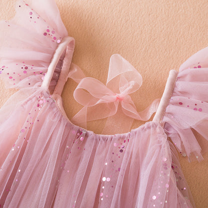 Children's Mesh Tarpaulin Skirt Dress