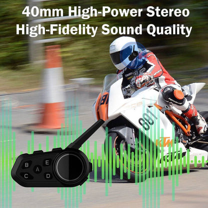 6Riders Intercom Communication Motorcycle Bluetooth Helmet Headset Interphone