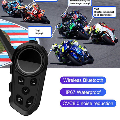 6Riders Intercom Communication Motorcycle Bluetooth Helmet Headset Interphone