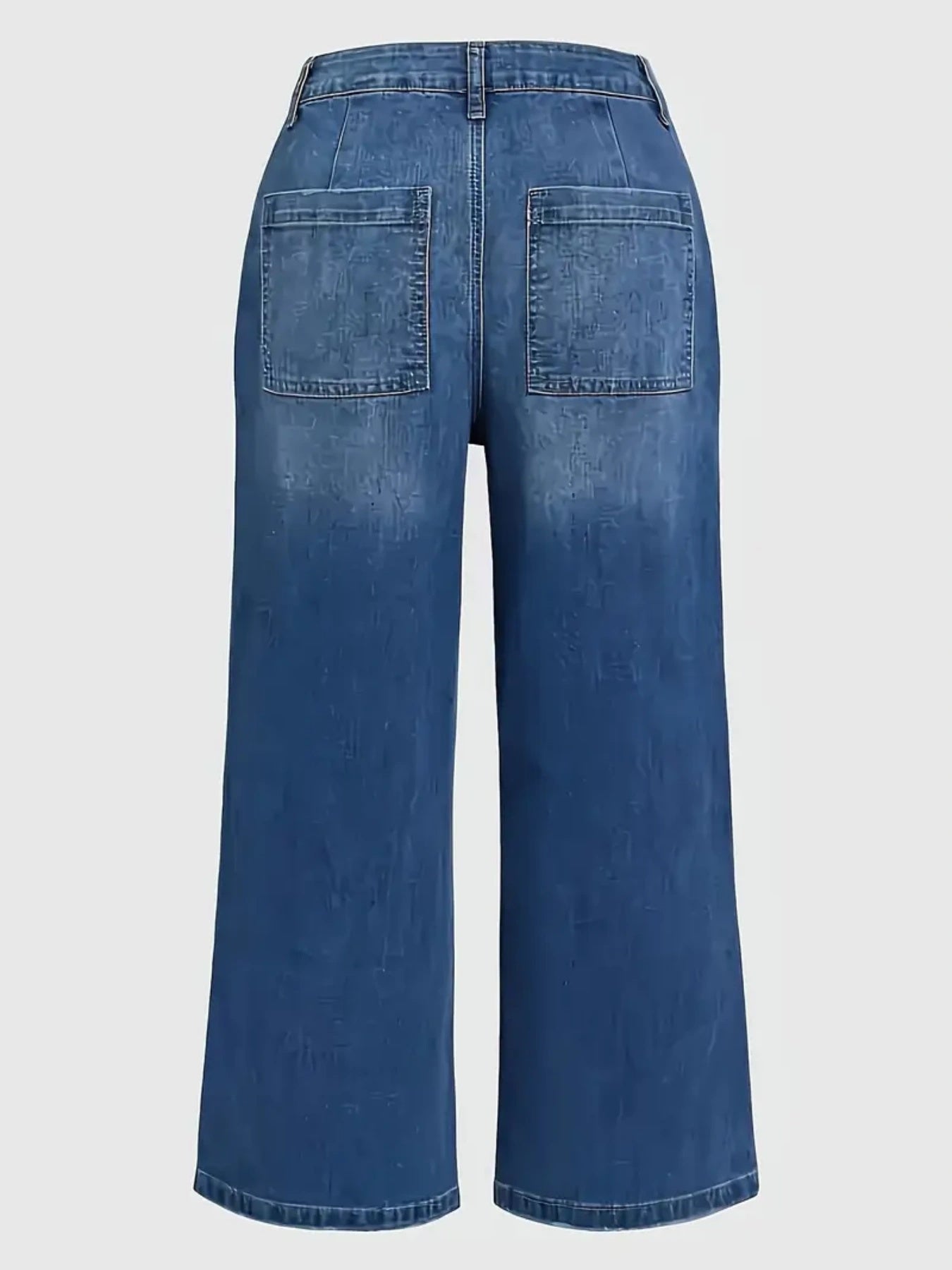 2025 New Women's Straight Leg Wide Leg Jeans, Slim Fit, Built-in Zipper, Designed Pocket, Suitable For Students, Work, And All Season Wear