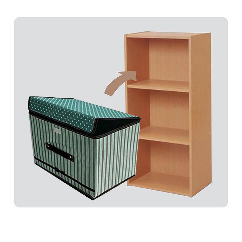 Foldable Folding Storage Cube Storage Box Fabric Cube Toy Organiser With Lid