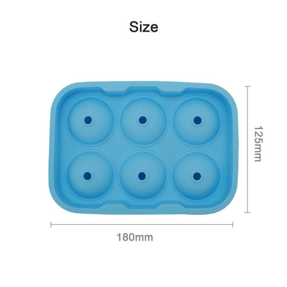 Large Ice Cube Tray Ball Maker Big Silicone Mold Sphere Whiskey Round Mould DIY