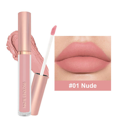 12-color Nude Jam Matte Lip Gloss Does Not Fade