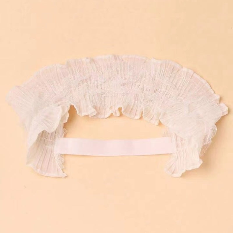 Children's Lace Decor Hat Summer Thin Princess Care Door Bow Baby Girl Hair Band