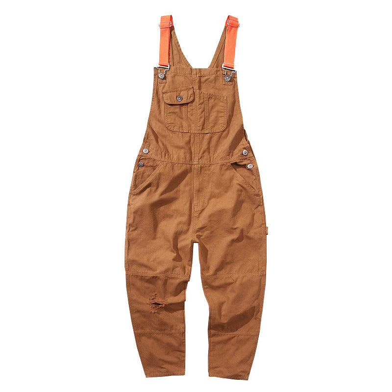 New Baggy Plus Size Casual Overalls Cross-border Men's Pants Retro Men's Overalls