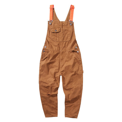 New Baggy Plus Size Casual Overalls Cross-border Men's Pants Retro Men's Overalls