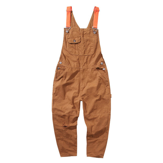 New Baggy Plus Size Casual Overalls Cross-border Men's Pants Retro Men's Overalls